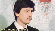 Andrej Babiš na teleizním záběru z roku 1981, kdy pracoval v podniku Petrimex