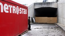 Metrostav přerušil práce na tunelu Blanka (7. prosince 2013)