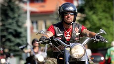 Sraz motorká z Hells Angels v praském kempu Dbán (erven 2005)