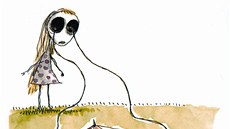 Tim Burton: ilustrace ke knize Ústikova smutná smrt a jiné píbhy
