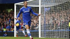 RADOST STŘELCE. Fernando Torres z Chelsea oslavuje gól proti Crystal Palace.