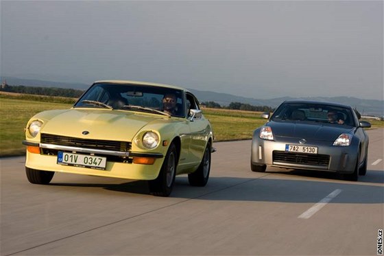 Datsun 240Z a Nissan 350Z