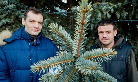 Vnon setkn spoluk Jaroslava Kudrny (vlevo) a Marka Kulie.