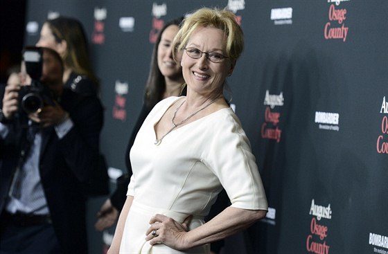 Meryl Streepová na premiée filmu August: Osage County (Blízko od sebe) (Los...