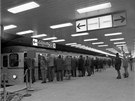 Metro 22. prosince 1973 ve stanici Praského povstání
