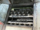 Srdcem motorku byl dvanctivlcov vzduchem chlazen dieselov motor Tatra T...