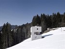 Horská chata leí v rakouské vesnice Laterns, jen pár kilometr od hranic se...