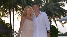 Monika Babiová s partnerem Adrejem Babiem na dovolené