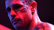 Bývalý pornoherec Robert Rosenberg na galave�eru profiboxu v Ústí nad Labem