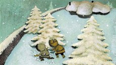 Ilustrace z knihy Vánoce jednoho kluka z Walesu