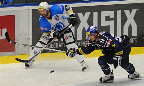 Tomá Slovák (vlevo) v dresu Plzn, archivní foto