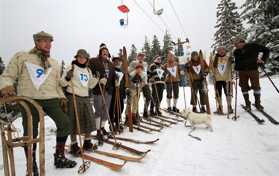 Sjezd Pancíe na historických lyích (29. 12. 2013)