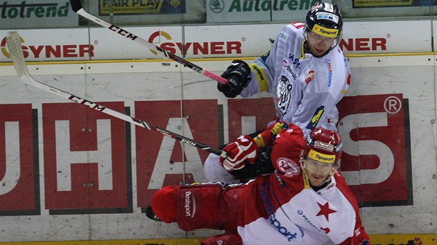 Momentka z utk�n� Liberec - Slavia