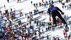Turné �ty� m�stk� se p�esunulo do Garmisch-Partenkirchenu. Momentka z tréninku.