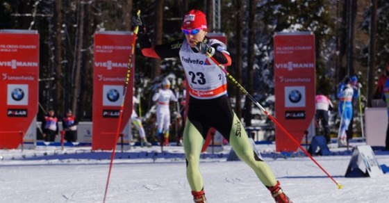 Eva Vrabcová na snímku z úvodu Tour de Ski