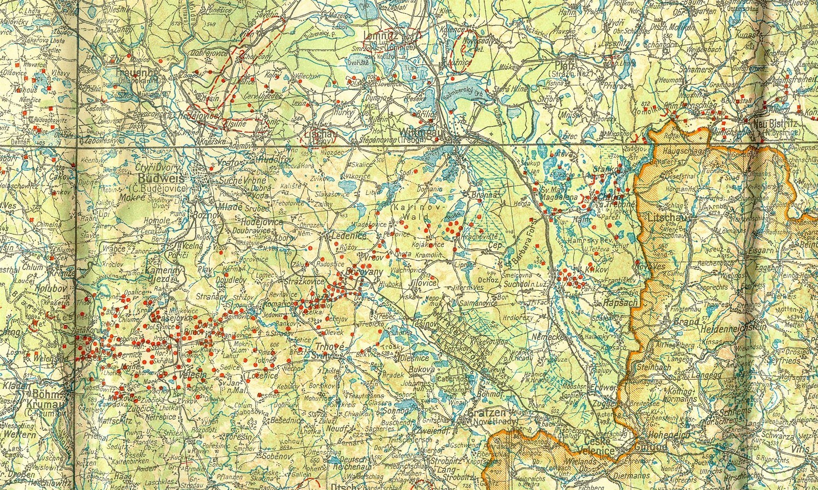 mapa německa 1938 Fotogalerie: Německá špionážní mapa zachycuje čs. objekty opevnění  mapa německa 1938