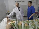 Ruský prezident Vladimir Putin navtívil ve Volgogradu ranné po teroristických