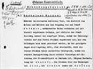 Ukázka zprávy Hauptmanna Zezschwitze o provedeném przkumu v budjovické pánvi