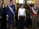 panlská princezna Letizia, korunní princ Felipe, královna Sofia a král Juan...