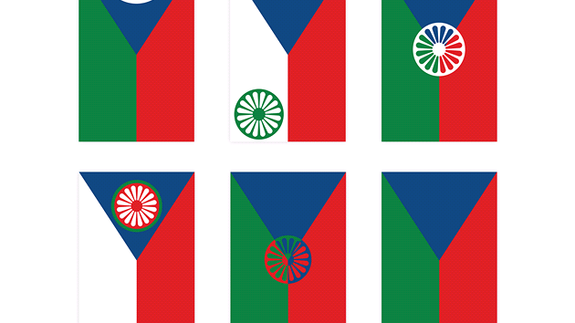 Finln podobu nov esko-romsk vlajky bylo mon volit ze sedmi nvrh, kter byly vybrny na zklad rozhodnut odborn komise. 
