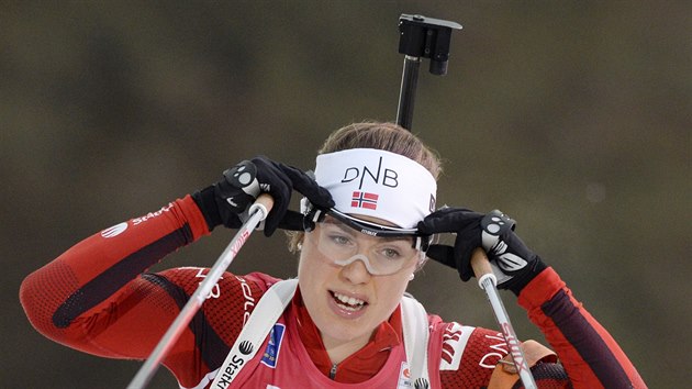 Norsk biatlonistka Synnoeve Solemdalov