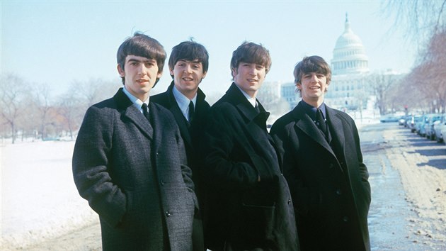 The Beatles pózují ve Washingtonu.