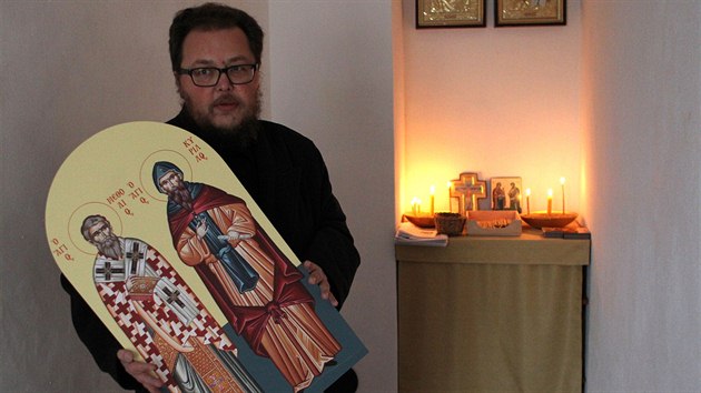 Petros Martakidis se připravuje na pravoslavné Vánoce (4. ledna 2014).