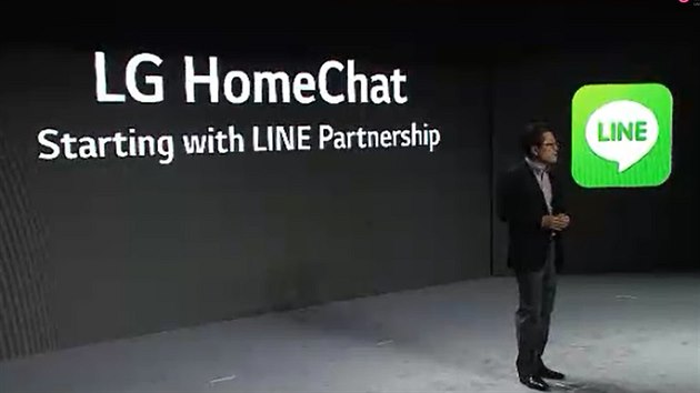 LG oznámilo spojení se slubou Line pro domácí komunikaci.