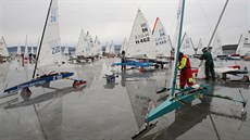 O víkendu se na Lipno sjelo 80 ledních jachta z devíti zemí Evropy.