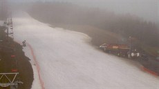 Ly�a�ský areál na Harusov� kopci u Nového M�sta na Morav�. Takto vypadal pohled...