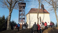 Na Nový rok oteveli rozhlednu u kaple sv. Markéty nad Dlaovem na Klatovsku.