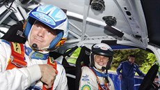 Roman Kresta (vpravo) a Marcus Grönholm.