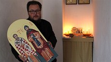 Petros Martakidis se pipravuje na pravoslavné Vánoce (4. ledna 2014).