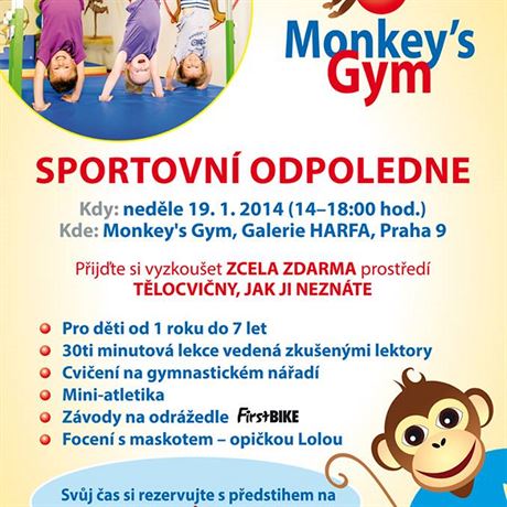 Sportovn odpoledne v Monkeys Gym