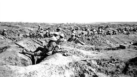Brittí vojáci na západní front bhem první svtové války ve chvíli oddechu