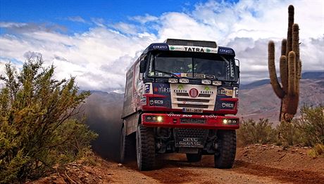Posádka Martina Kolomého na Rallye Dakar