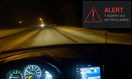 Aplikace DriveSafe pro brýle Google Glass upozorní idie na únavu.