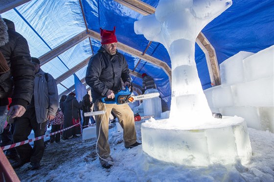 Loni mli sochai k dispozici 240 blok ledu o celkové hmotnosti asi 20 tun podchlazených na minus 25 stup Celsia.