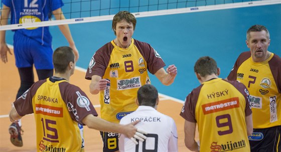 HLADKÁ VÝHRA. Liberec porazil Ústí nad Labem 3:0 (17, 16, 14).