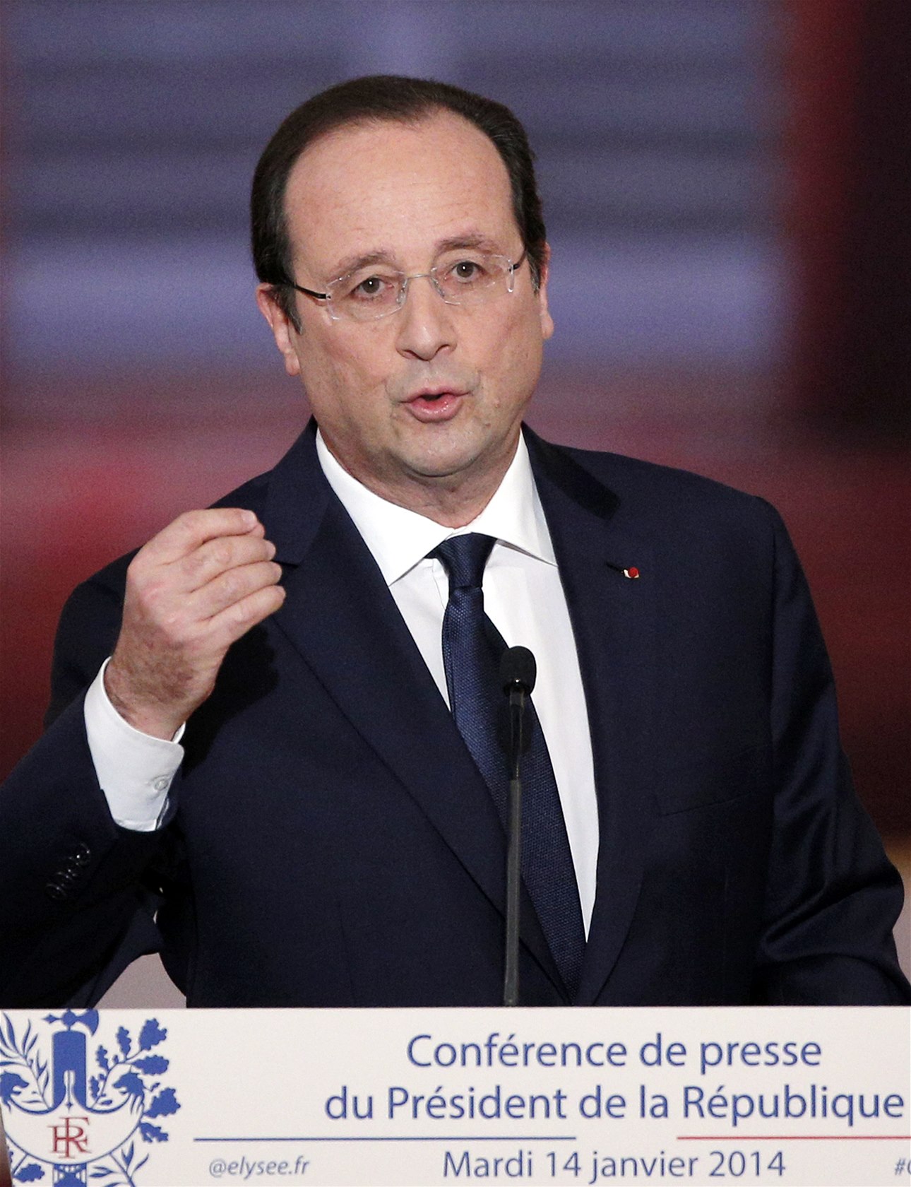 Francouzský prezident François Hollande.