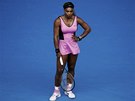 NENÍ TO ONO. Americká tenistka Serena Williamsová hraje v osmifinále Australian...