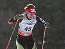 Bkyn na lyích Eva Vrabcová v kvalifikaci sprintu SP v Novém Mst na Morav