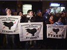 Protestu za práva vznných len separatistické organizace ETA se ve