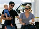 Hilary Duffová s bývalým manelem Mikem Comriem a jejich synem