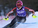 Marie-Michele Gagnonová v superkombinaním slalomu v Zauchensee.  