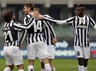 Radost fotbalist Juventusu Turín. 
