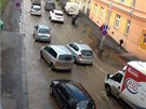 Havárie vody u ulice Vosmíkových