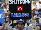 Na pondlí demonstranti naplánovali takové protesty, aby centrum Bangkoku...
