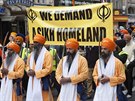 Nkolik tisíc Sikh pochodovalo 9. ervna 2013 ulicemi Londýna k pipomenutí...