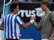 GRATULUJU. Tom Berdych porazil Jihoafriana Andersona tak v destm